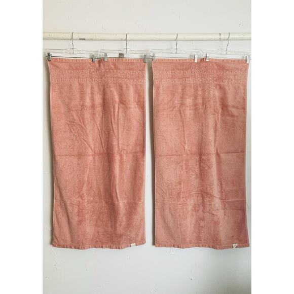 Vintage Utica J.P. Stevens Pink Cream Towel Set 5 Fine Fashion Delicate Applique - Picture 5 of 16
